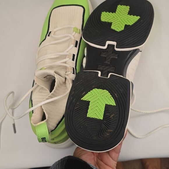 In The Lab X Equalizer Zero Shoe, Wht/Lime Grn/Blk, EUC, Worn Once, Sz. 12 - Picture 10 of 12